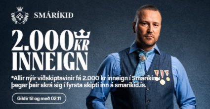 2.000 inneign í Smáríkinu